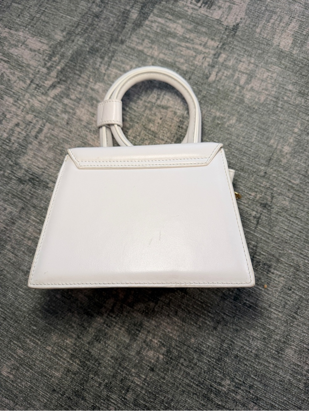 Jacquemus White Le Chiquito Mini Top-Handle Leather Bag - Picture 6 of 9
